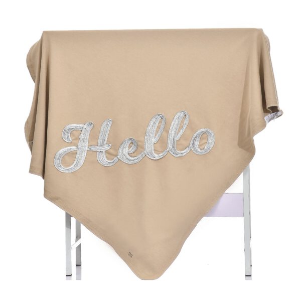 ⁦שמיכת תינוק דגם HELLO⁩ – תמונה ⁦3⁩