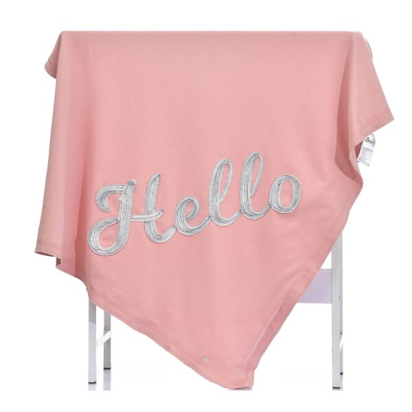 ⁦שמיכת תינוק דגם HELLO⁩ – תמונה ⁦2⁩