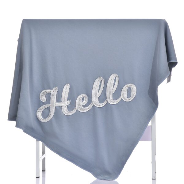 שמיכת תינוק דגם HELLO
