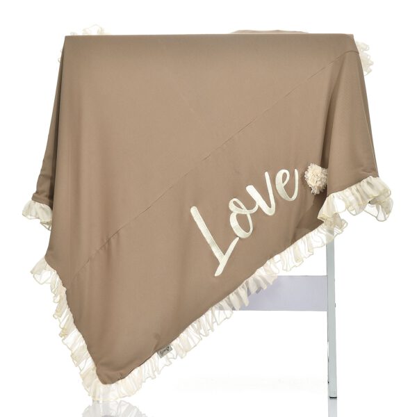 ⁦שמיכת תינוק דגם LOVE⁩ – תמונה ⁦3⁩